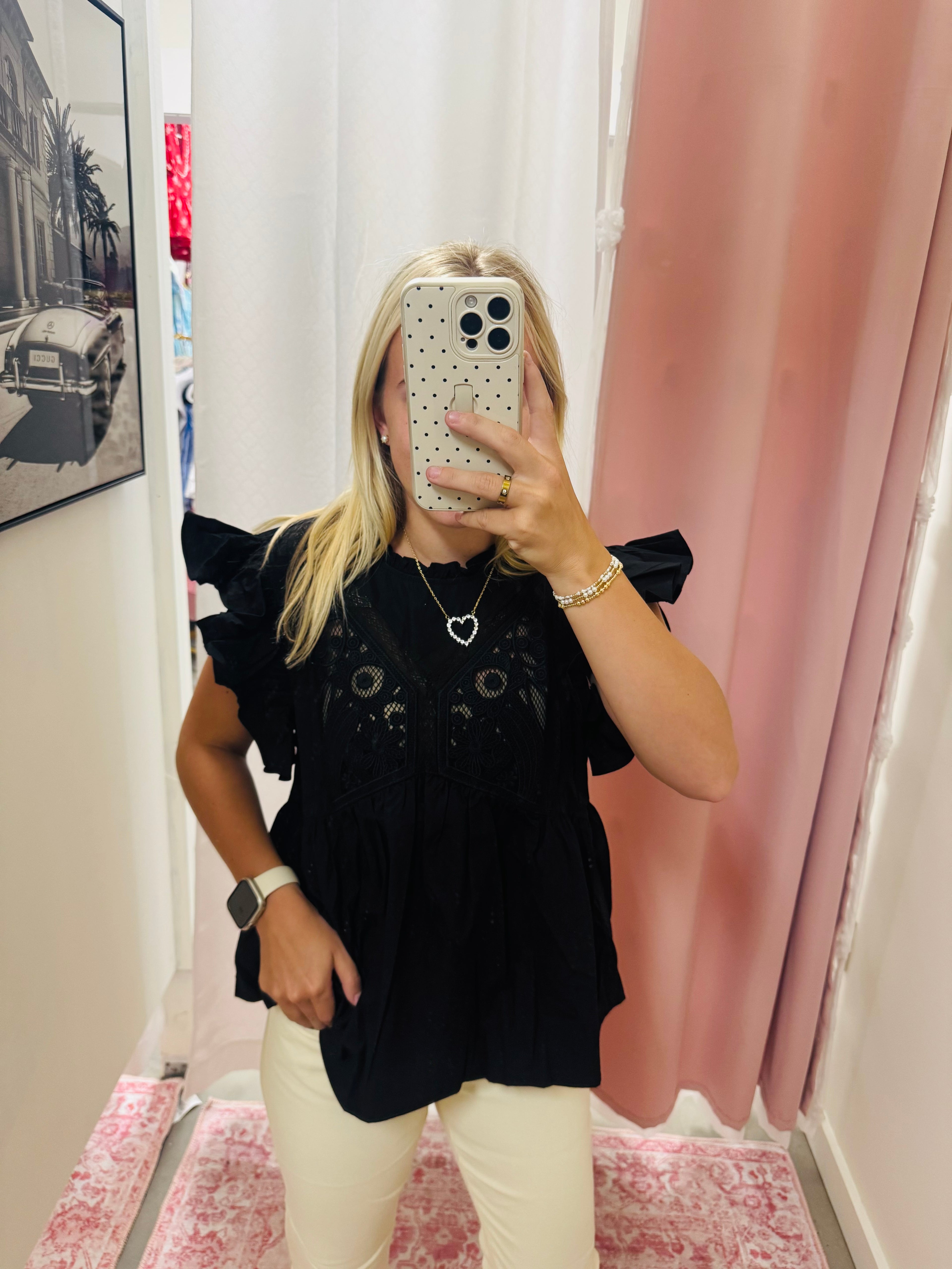 Black Lace Top