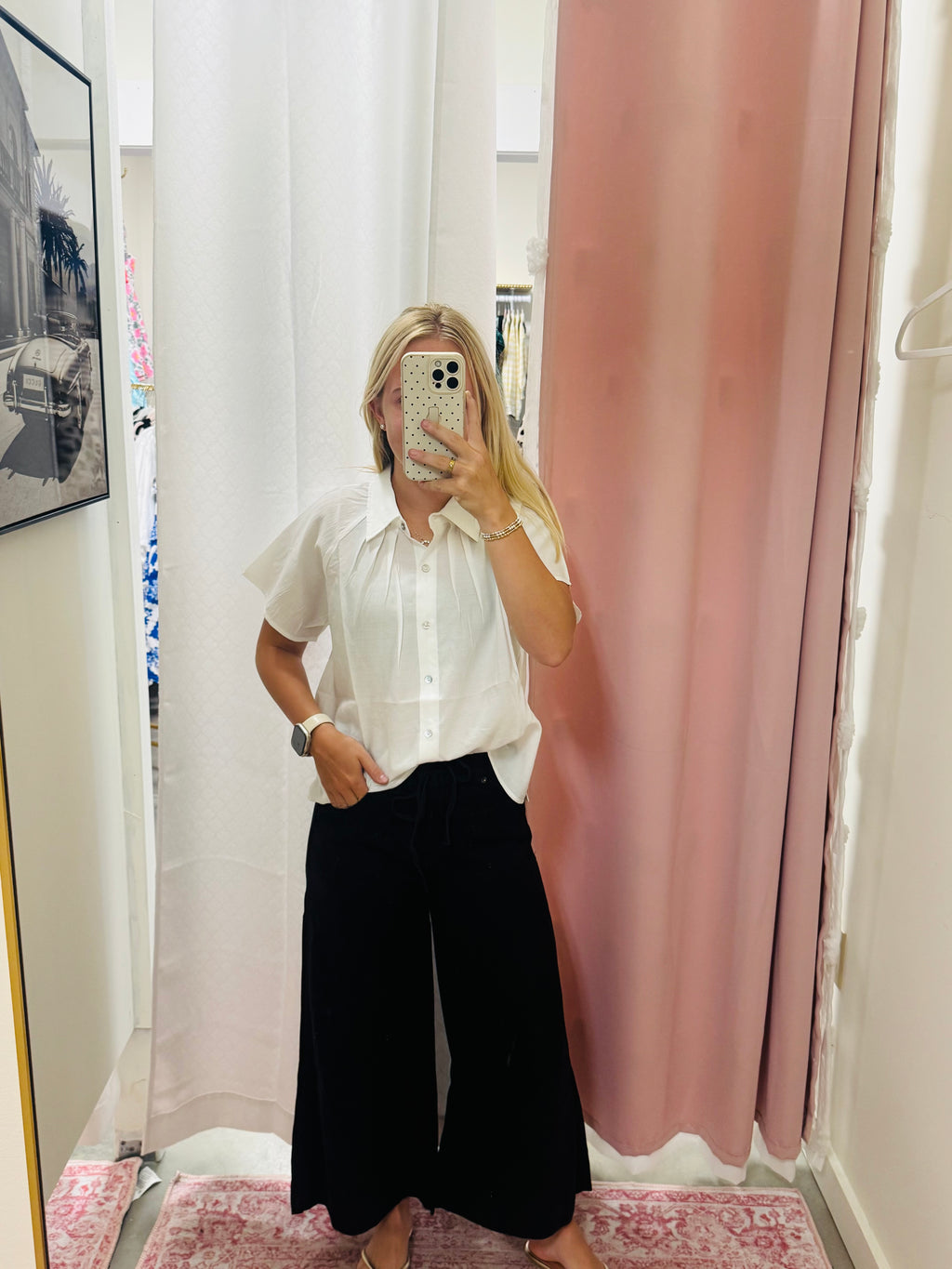 Simple In White Blouse