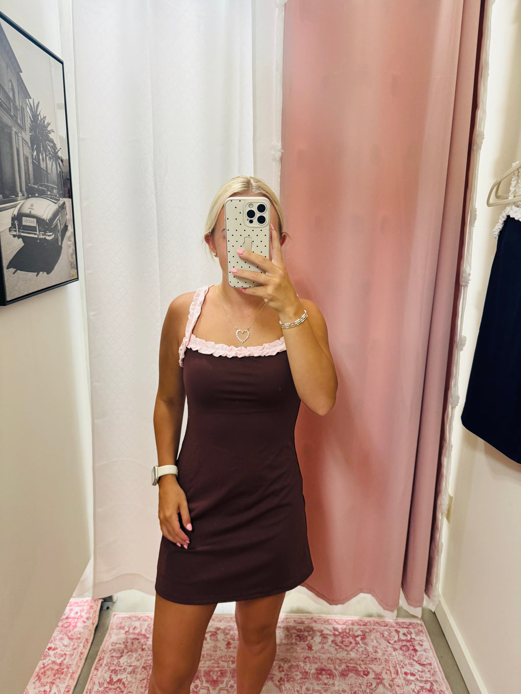 Pink and Brown Athletic Dress
