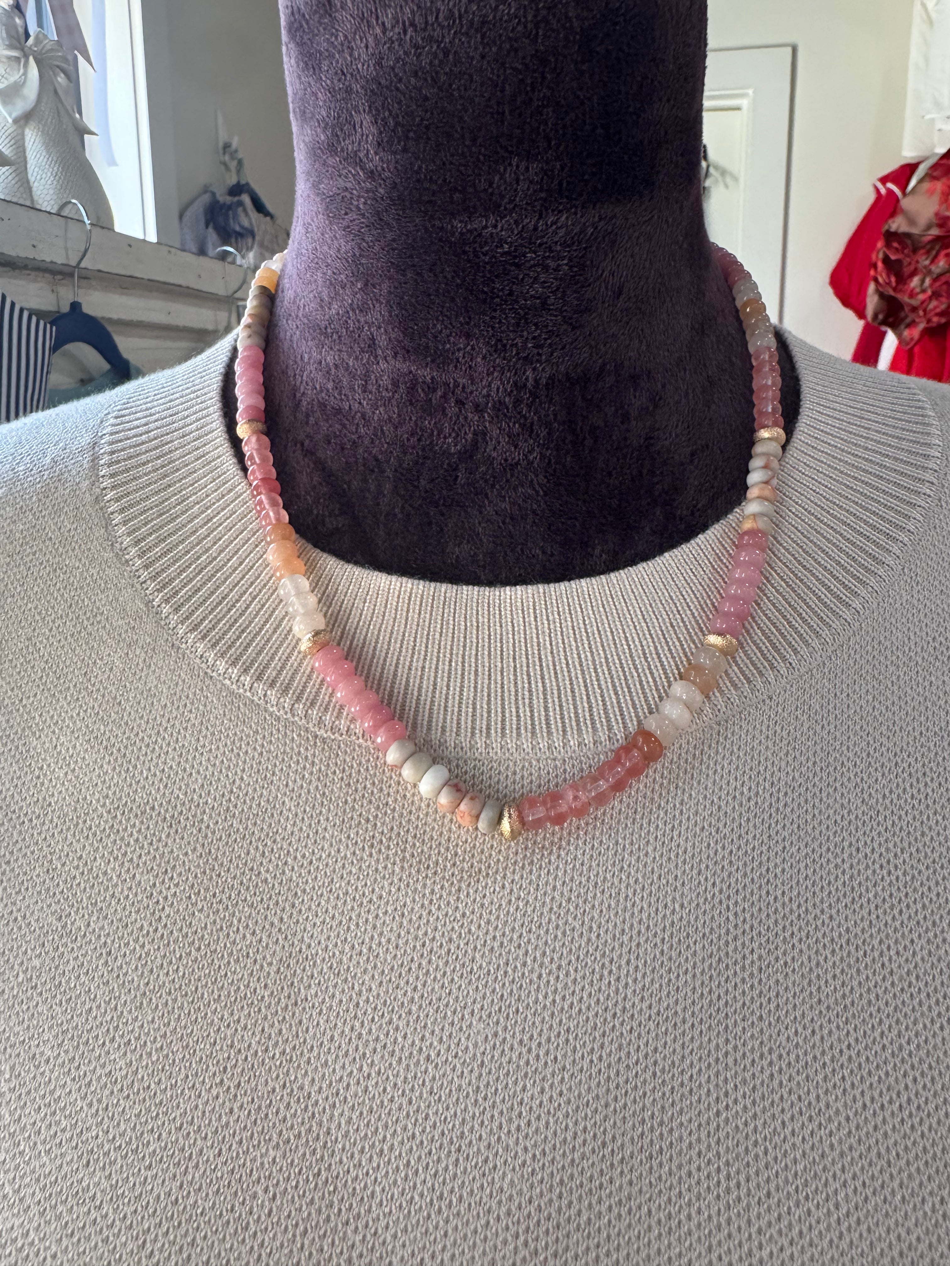 Pink Color Palette Necklace