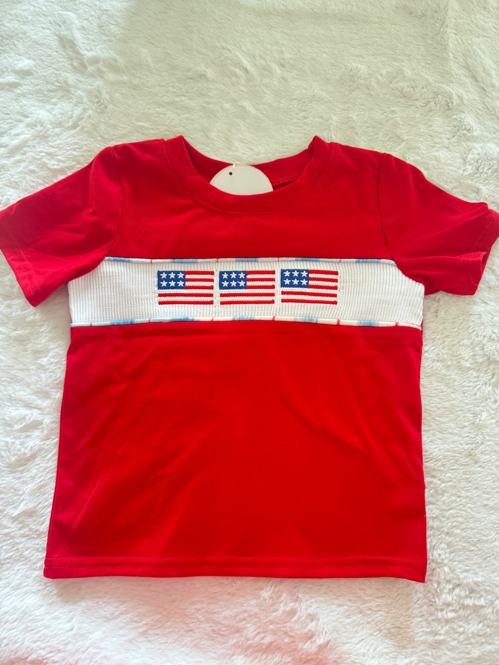 Flag Embroidery Top