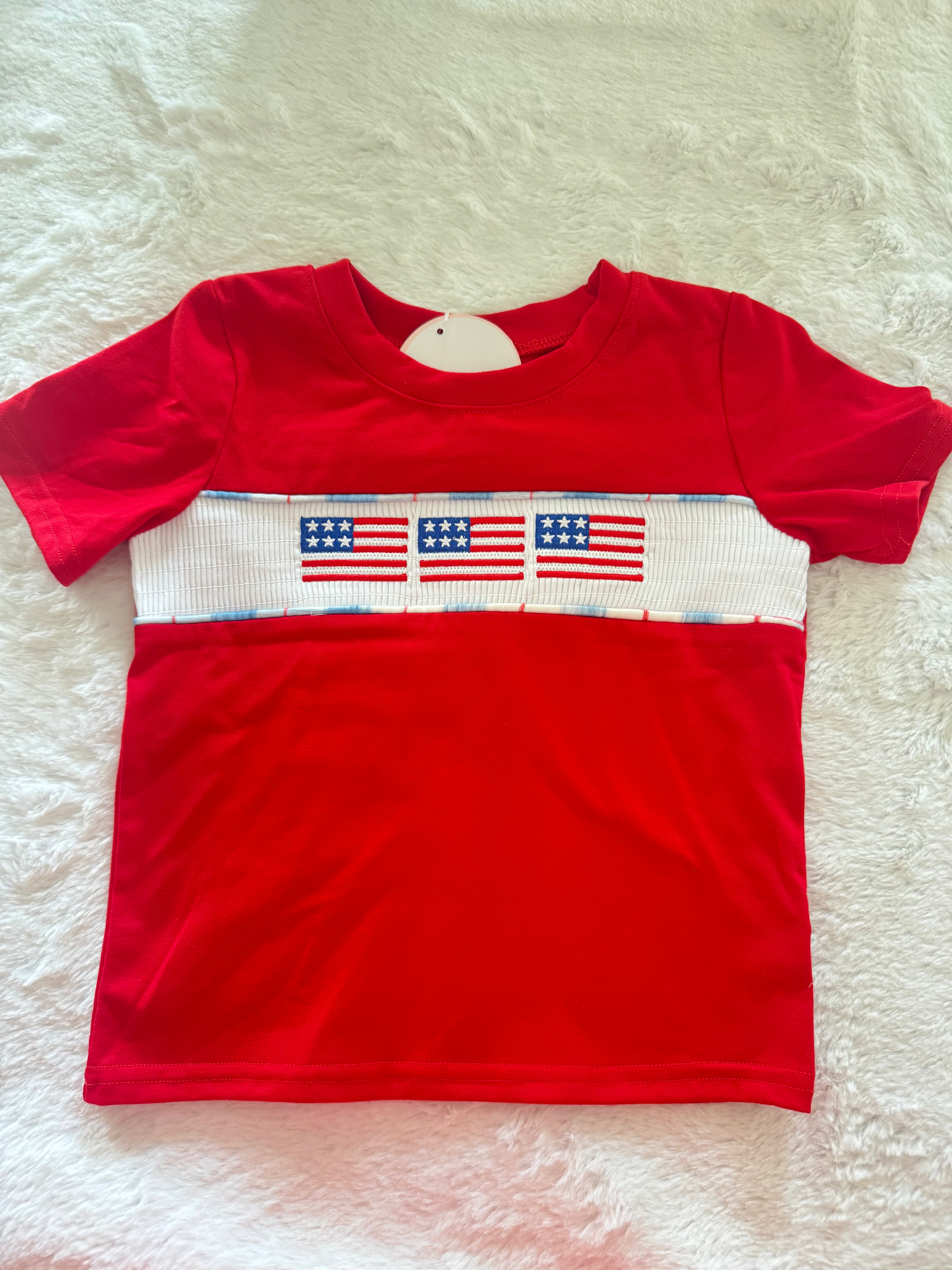 Flag Embroidery Top