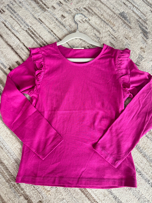 Purple Ruffle Tee