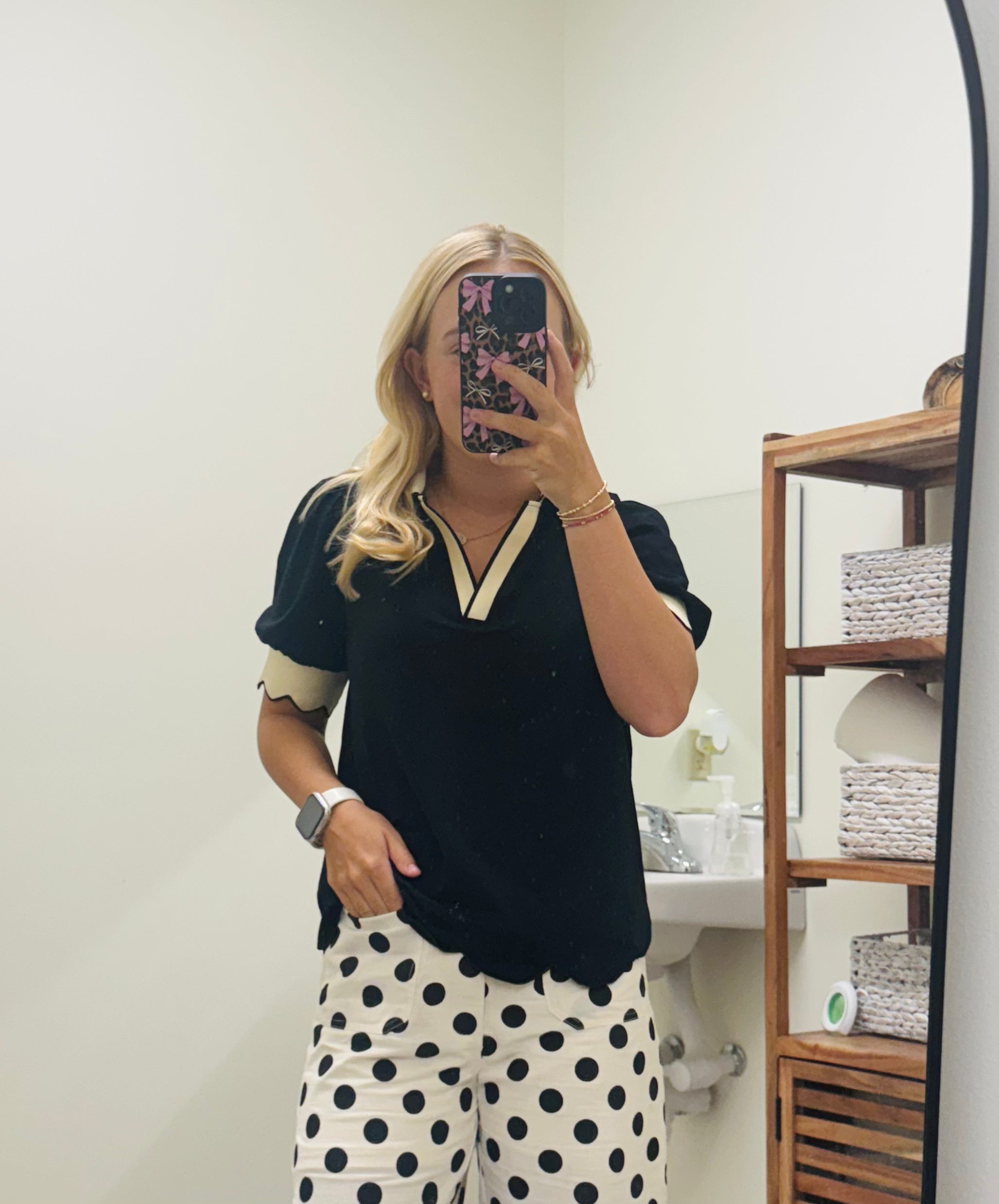 Scalloped Cotton Top