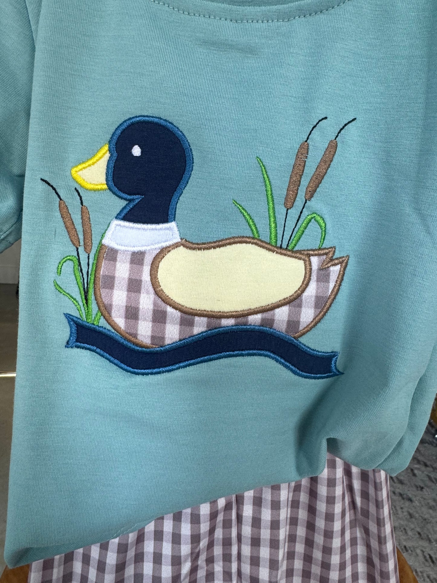 Gingham Duck Set