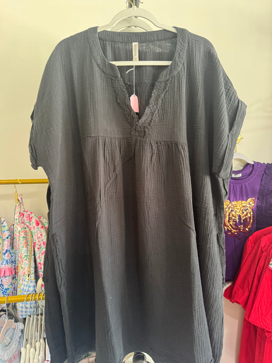 Plus Gauze Dress
