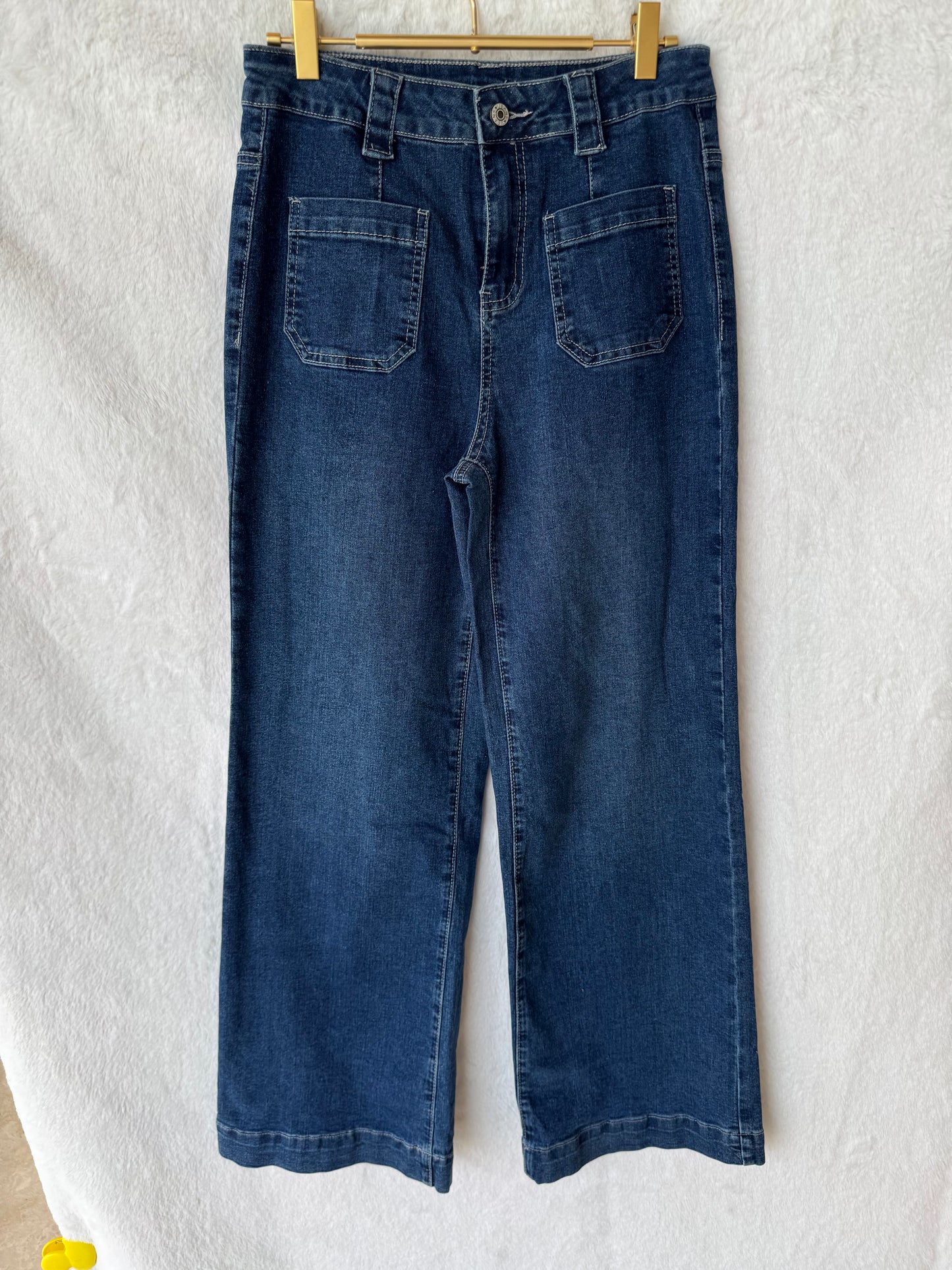 Forever In Blue Wide Leg Denim Jean