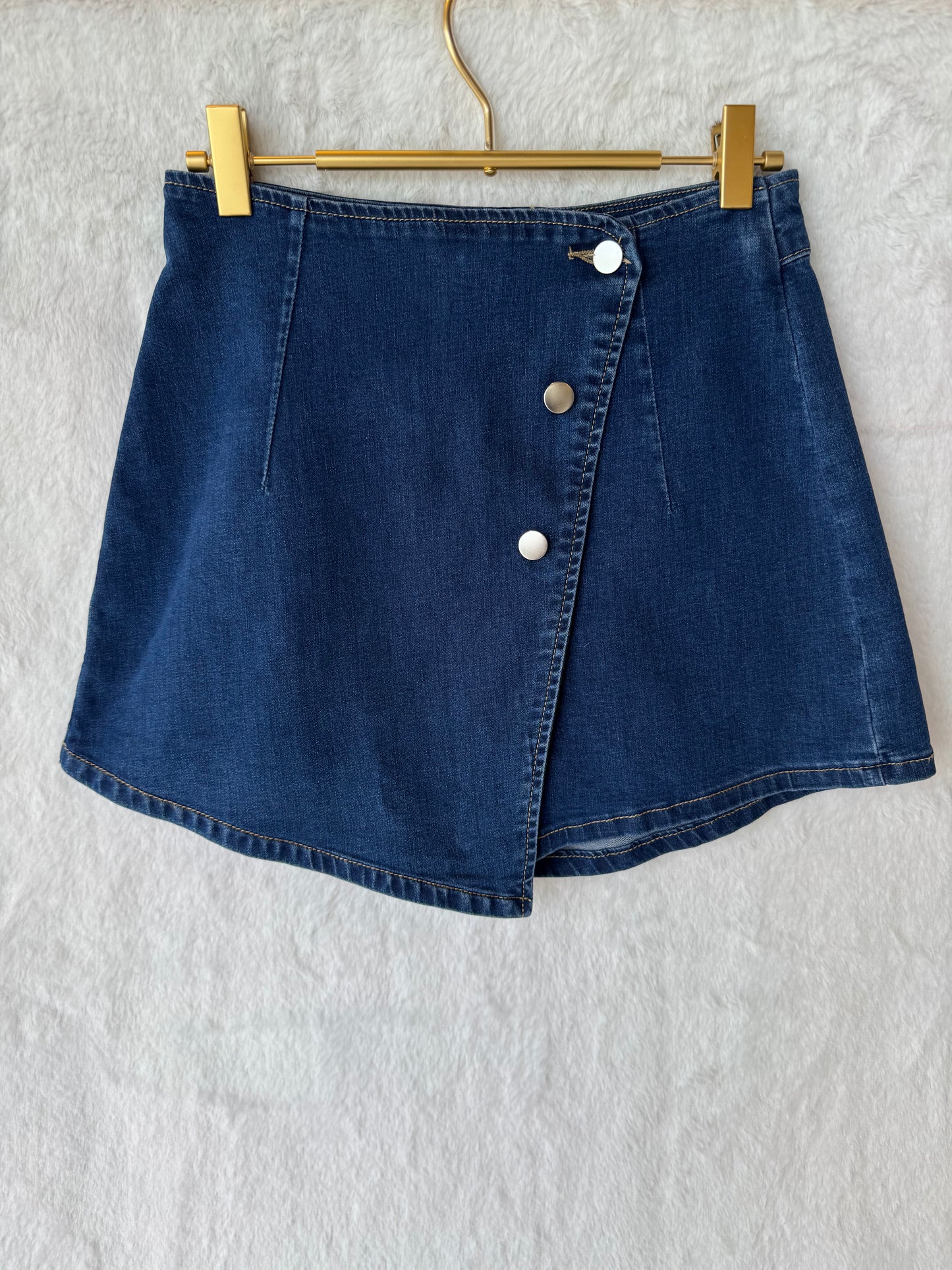 Asymmetrical Button Skort