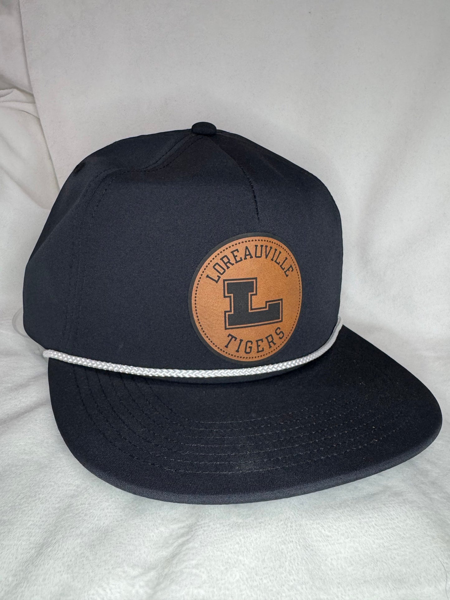 Loreauville Tigers Leather Patch Performance Rope Cap