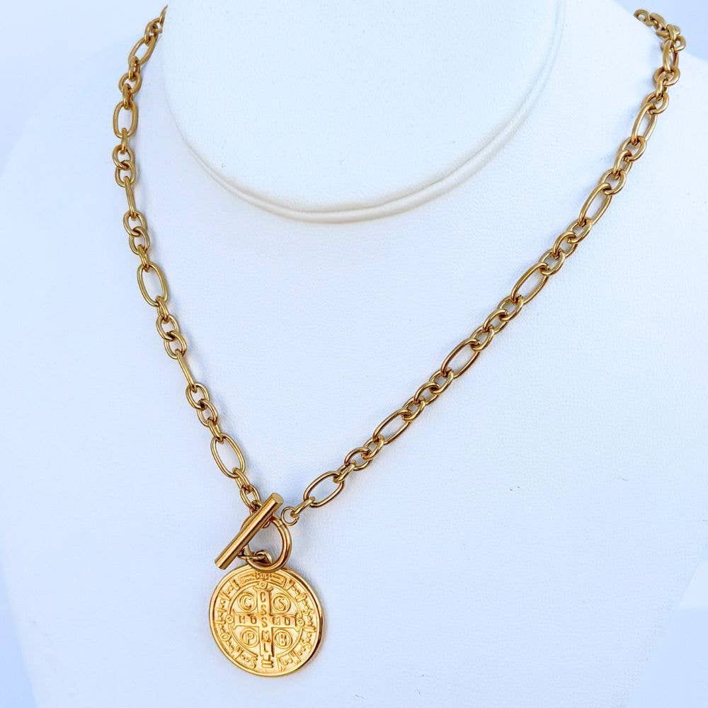 St. Benedict Toggle Necklace