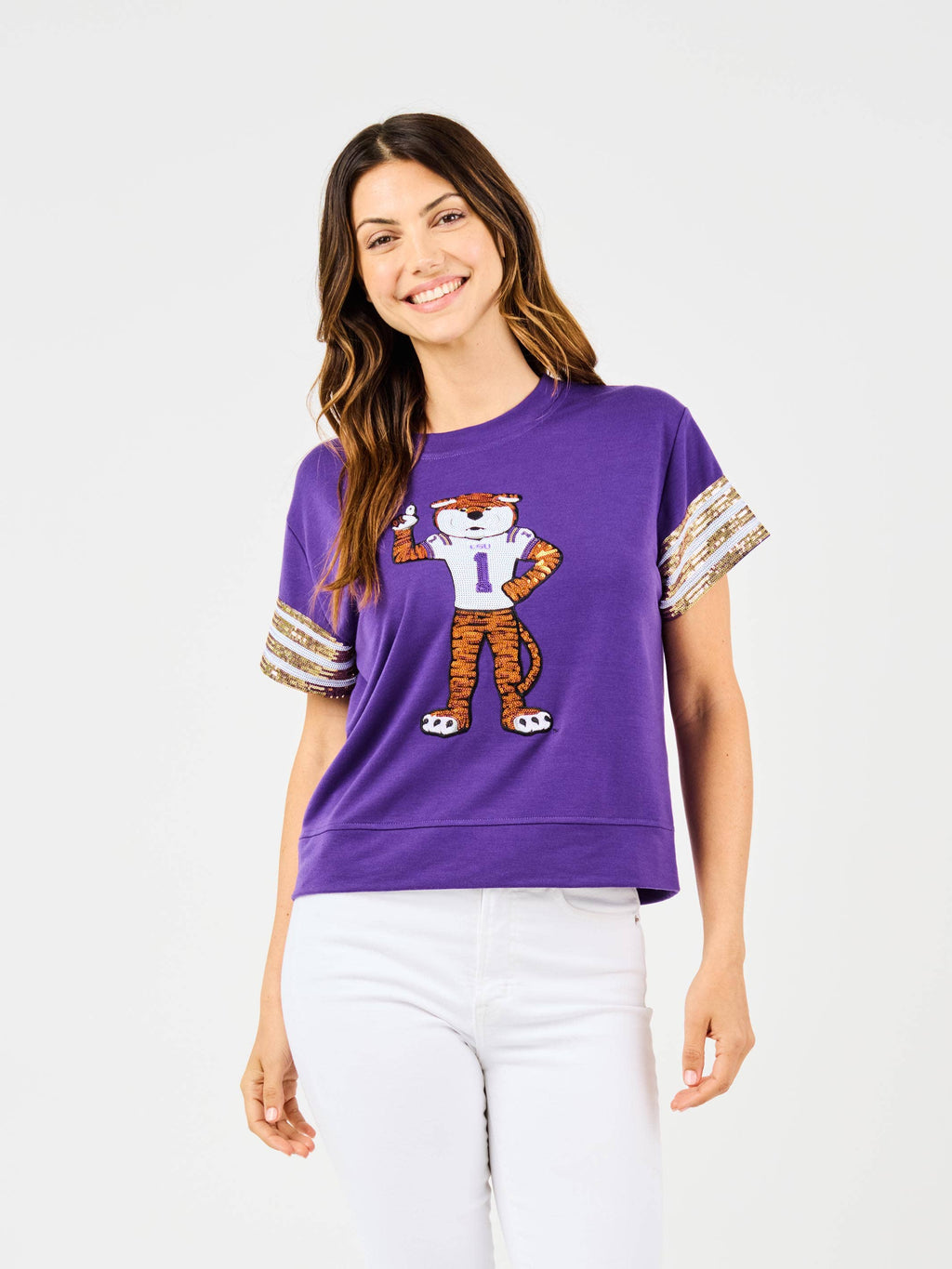Purple Tiger Gameday Top