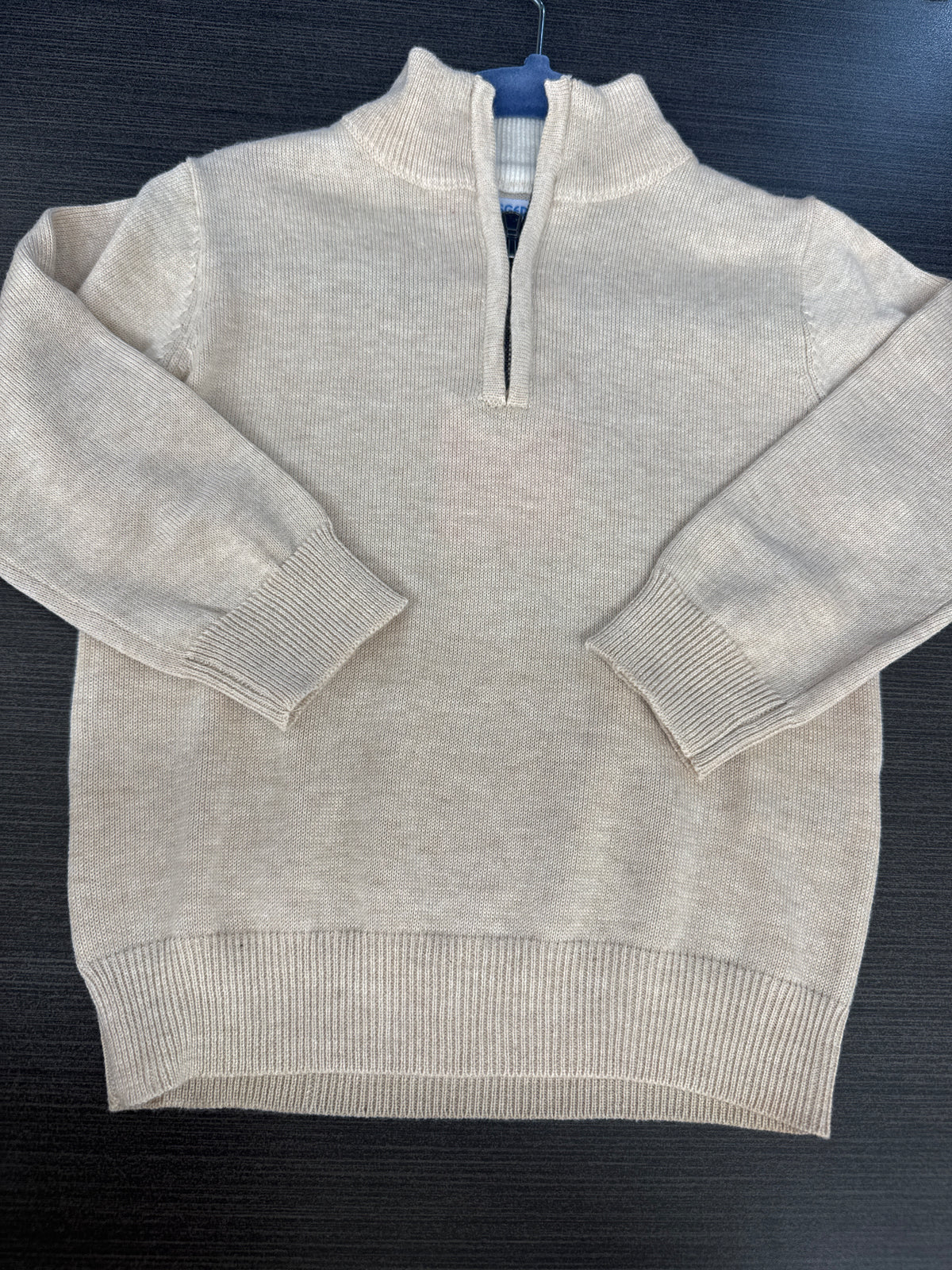 Boys Khaki 1/4 Zip Up