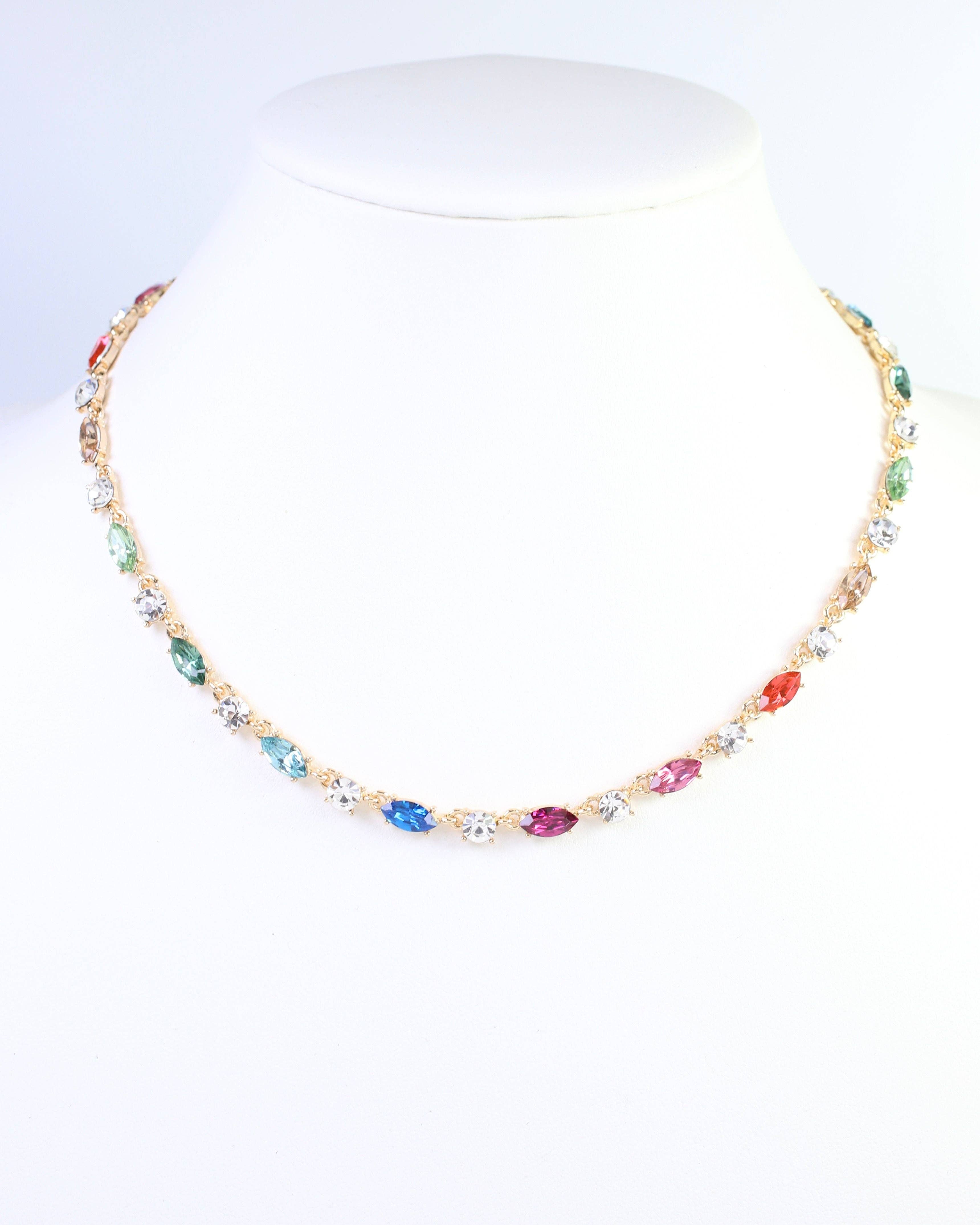 Crystal Necklace Multi